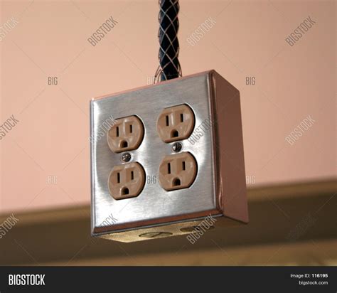 hanging electrical outlet from ceiling